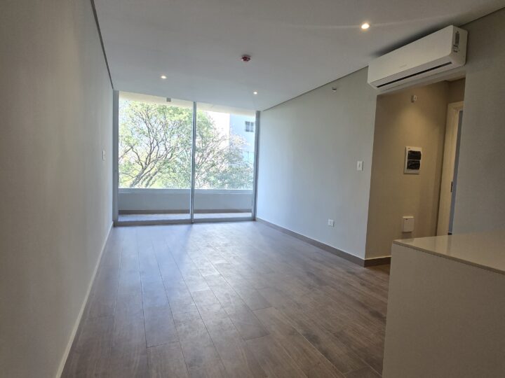 Living room with large window